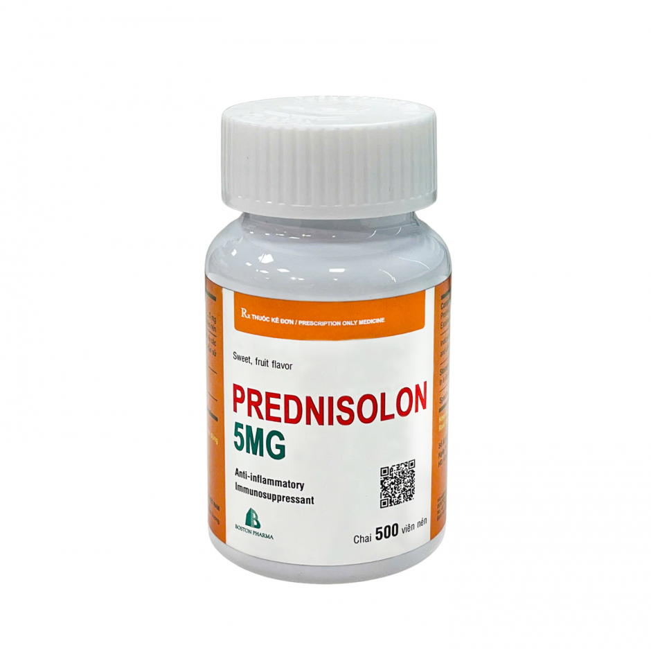 PREDNISOLON 5MG (500 VIÊN MÙI CAM)