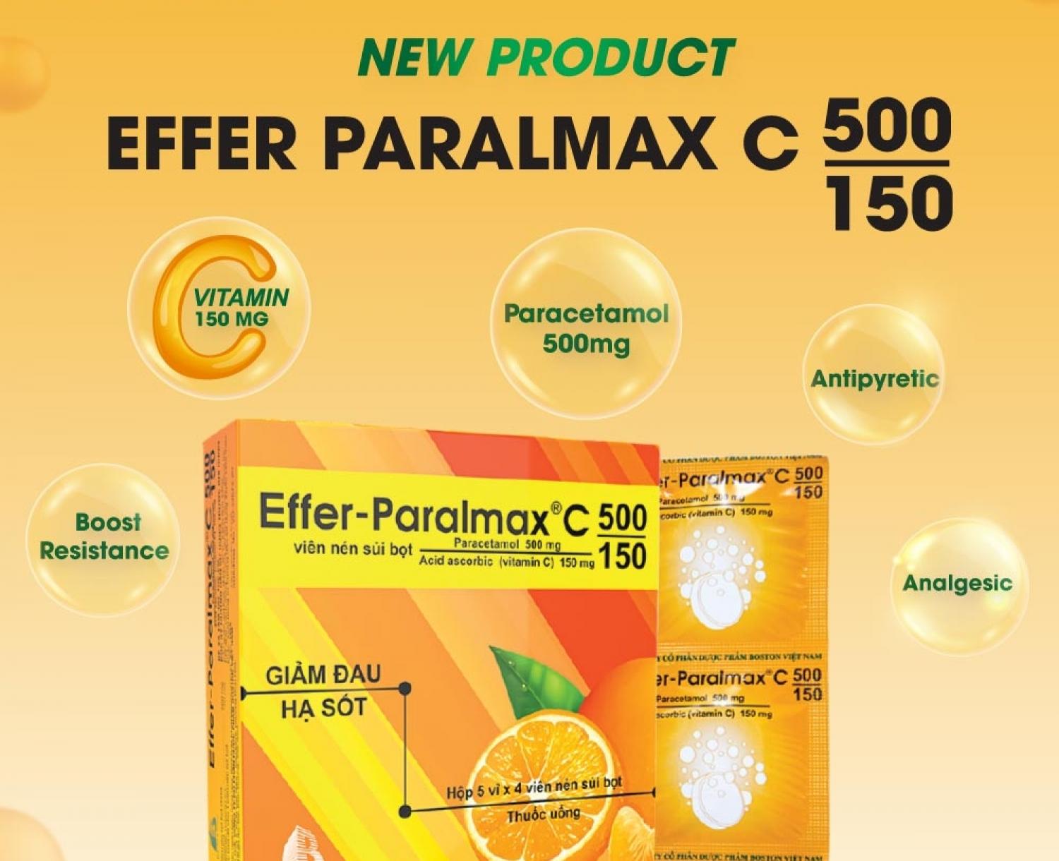 BOSTON PHARMA RA MẮT SẢN PHẨM MỚI EFFER-PARALMAX C 500/150